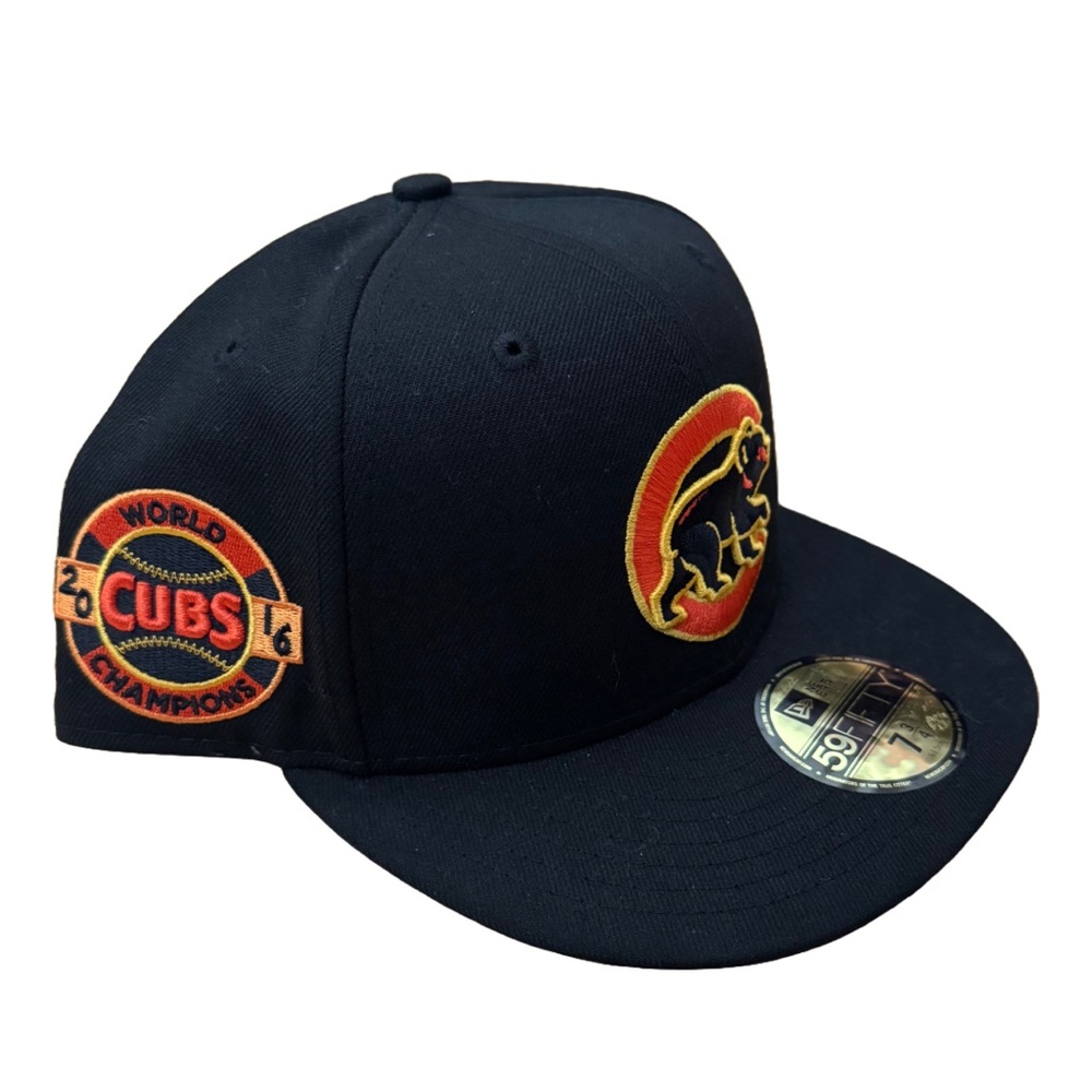 New Era Black and Orange Cubs 2016 Champions Hat